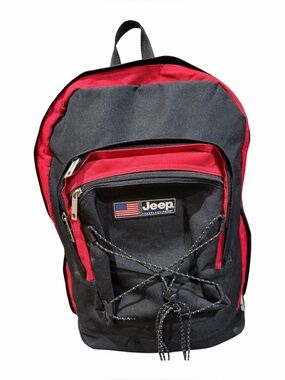 Jeep Black and Red Men's Everyday Backpack